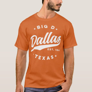 Big D Dallas Texas White T Shirt