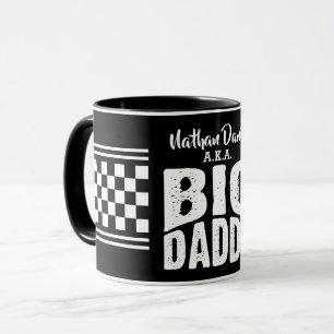 Big Daddy med ditt namn i vit text på svart Mugg