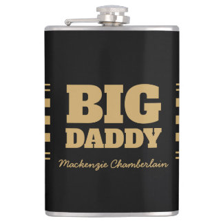 Big Daddy Rutiga Fals Guld och Svart Fickplunta