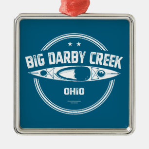 Big Darby Creek Ohio Kanotresor Julgransprydnad Metall