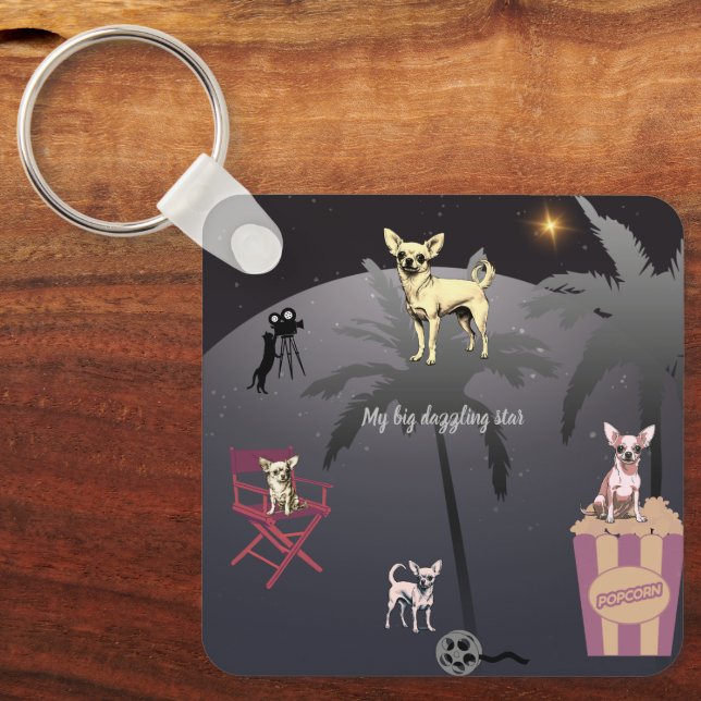 Big Dazzling Star Nyckelring (Framsida)