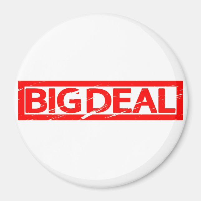 Big Deal Frimärke Magnet (Framsidan)