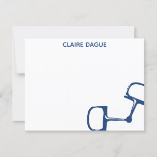 Big Dee Snaffle Bit Horse Notecard - flottan Tack Kort