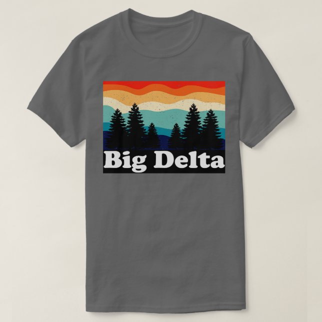 Big Delta Alaska Retro T Shirt (Design framsida)