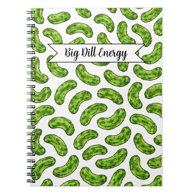 Big Dill Energy Spiral Notebook Anteckningsbok (Framsidan)