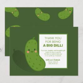 Big Dill Green Pickle Baby Shower Tack så mycket Inbjudningar