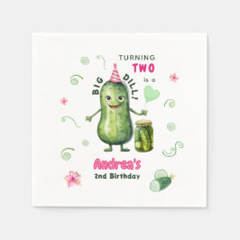 Big Dill Pickle Girl Birthday Any Age Pappersservett