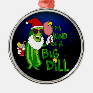 Big Dill PIckleball jultomten Julgransprydnad Metall