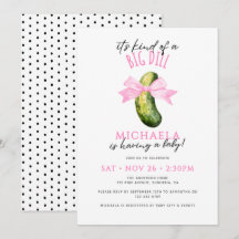 Big Dill Watercolor Coquette Pickle Barnrumsfirand
