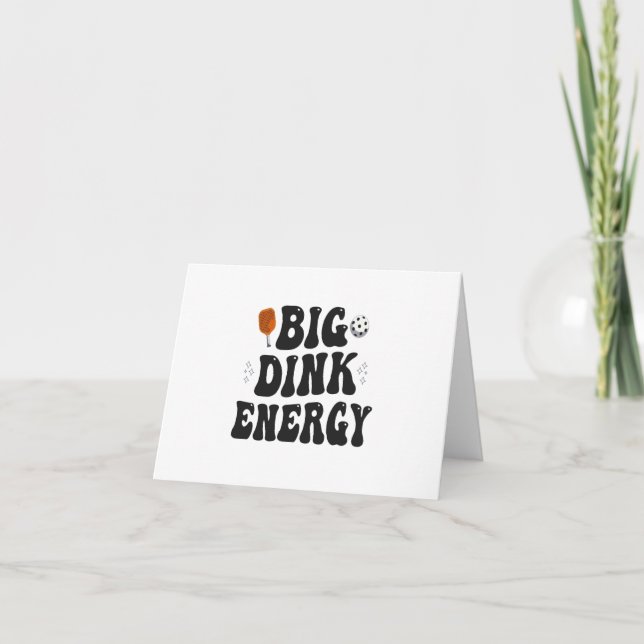 Big Dink Energy Funny Pickleball Dinking Champion Tack Kort (Framsida)