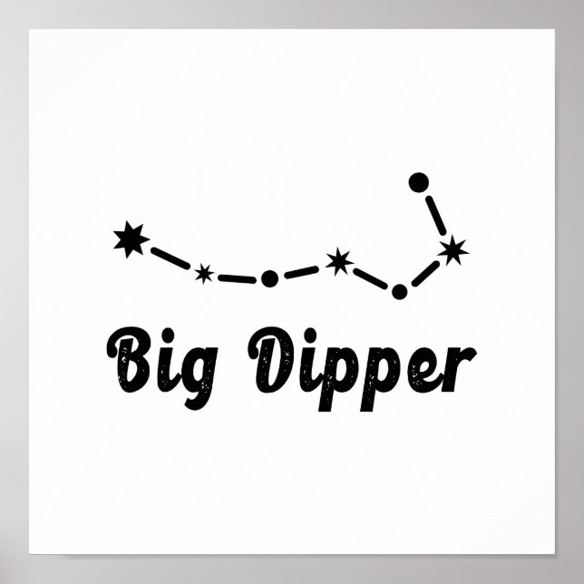Big Dipper Constellation Ursa Major Poster (Framsidan)