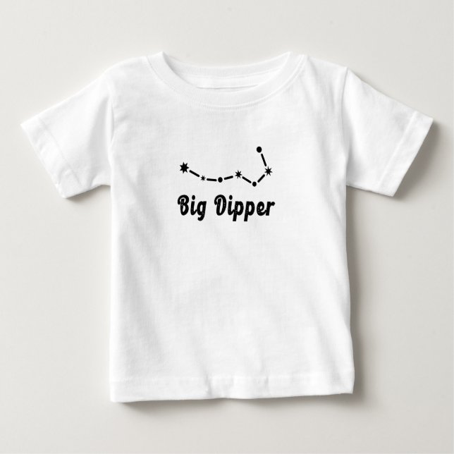 Big Dipper Constellation Ursa Major T Shirt (Framsida)