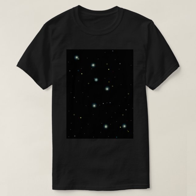 Big Dipper-lodrät T Shirt (Design framsida)