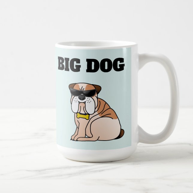 BIG DOG DOG  funny COFFEE MUG Kaffemugg (Höger)
