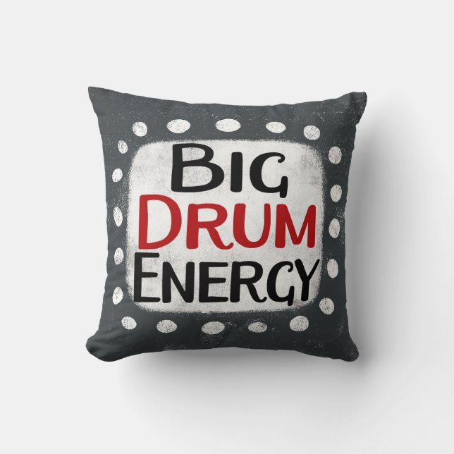 Big Drum Energy Dekorativ kudde (Framsida)