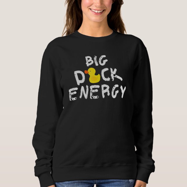 Big Duck Energy Yellow Rubber Duck  Meme T Shirt (Framsida)