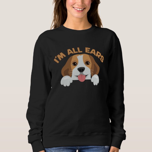 Big Ears Beagle Dog Im All Ears House Animals Ears T Shirt (Framsida)