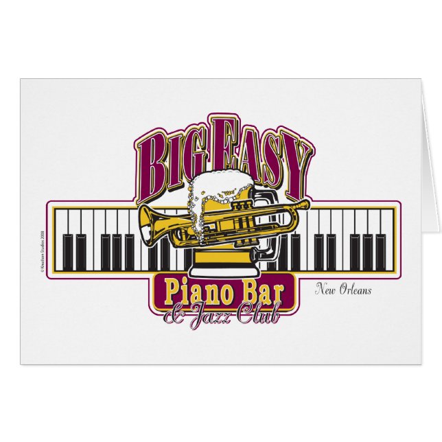 BIG-EASY-Piano-PUB- Hälsningskort (Framsidan Horizontal)