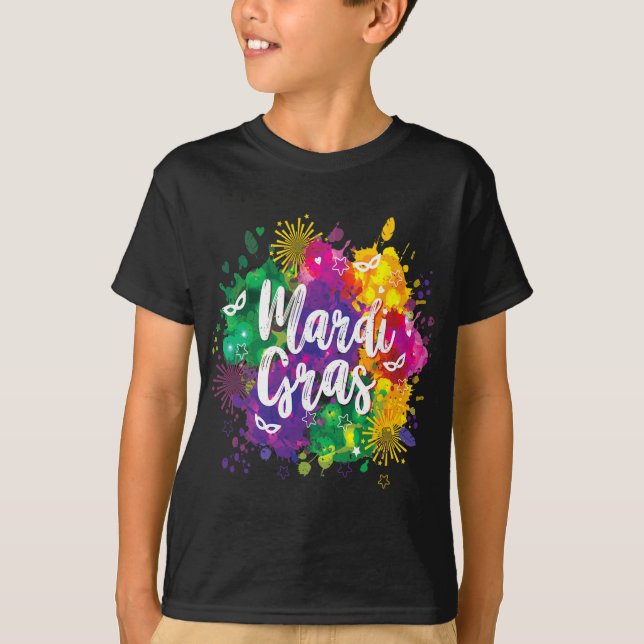 Big Easy Vibes Mardi Gras Fat Tuesday New Orleans  T Shirt (Framsida)