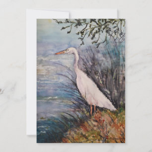 Big Egret Julkort