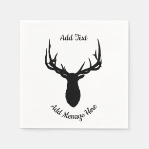 Big Elk, lägg till text och massage Pappersservett