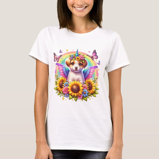 Big-Eyed Cat i Kärlek T Shirt (Framsida)