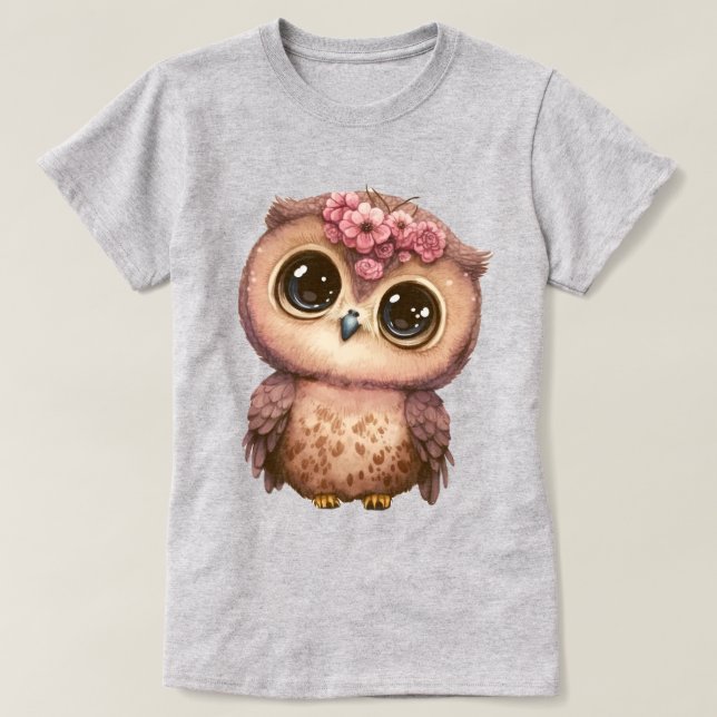 Big Eyed Uggla Graphic T Shirt (Design framsida)