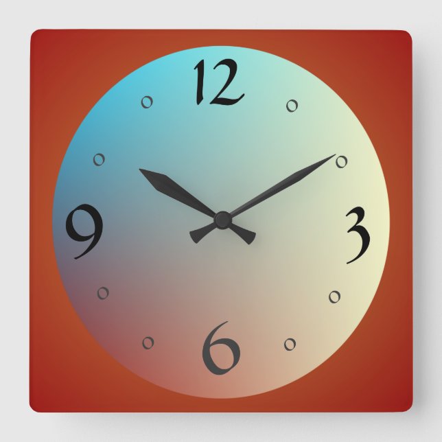 Big Face with Large Numbers> Kitchen Clocks Fyrkantig Klocka (Framsida)