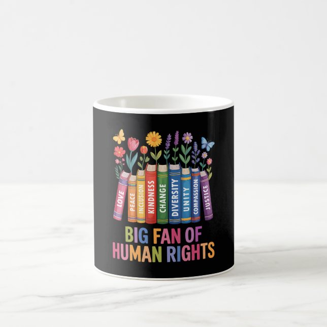 Big Fan Of Human Rights  Kaffemugg (Center)