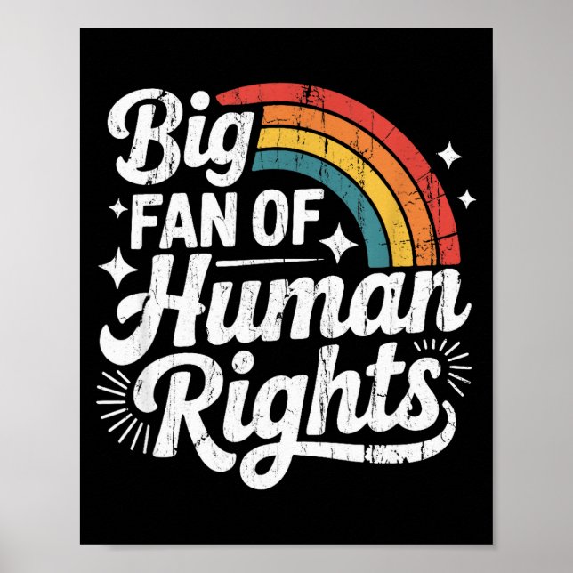 Big Fan Of Human Rights, Social Justice, Equality  Poster (Framsidan)