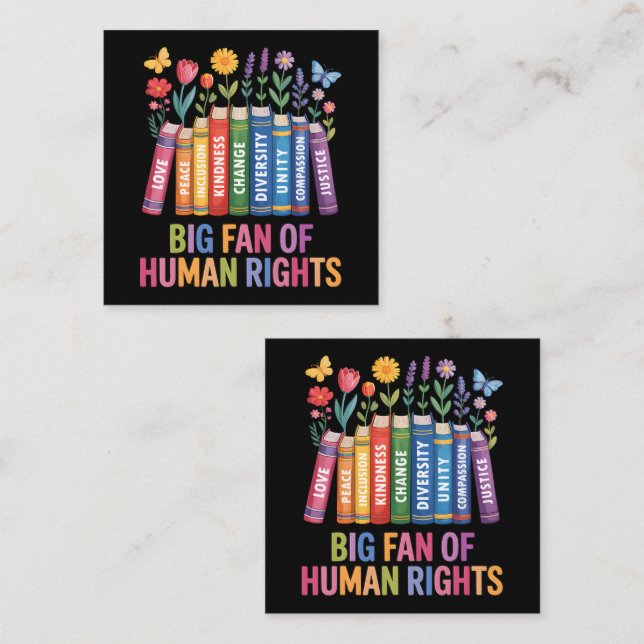 Big Fan Of Human Rights  Tilläggskort (Fram/baksida)