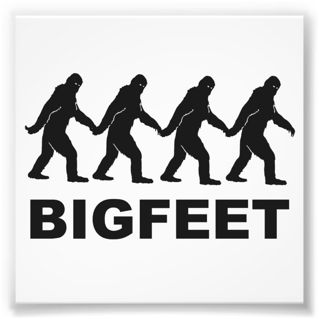 Big Feet Bigfoot Fototryck (Framsidan)