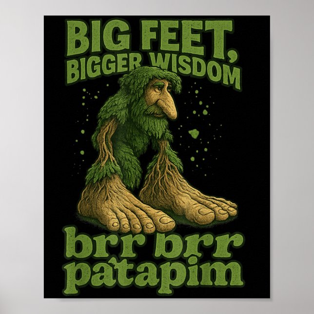 Big Feet Bigger Wisdom Forest Troll Member Brr Brr Poster (Framsidan)