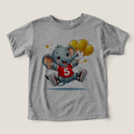 "Big Fem Firande: Elephant with Balloons T Shirt