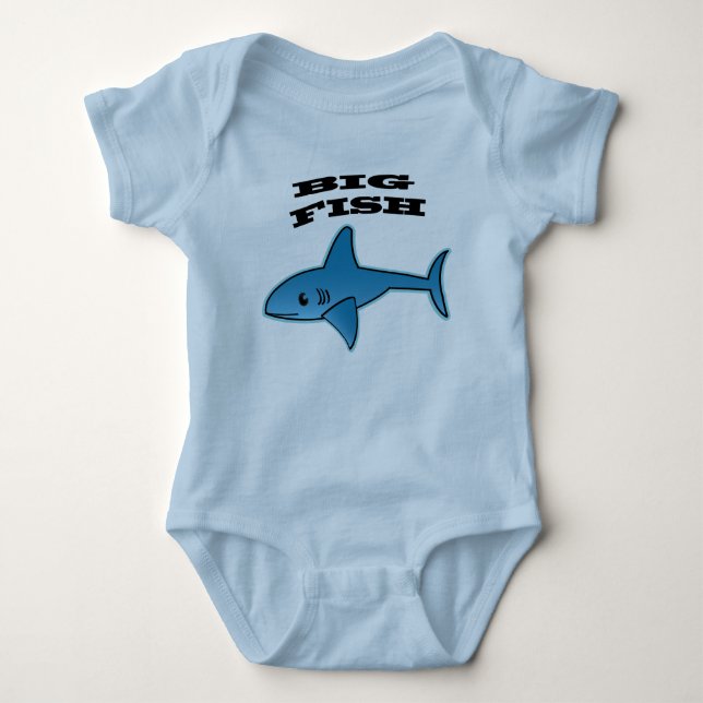 Big Fish - Baby Jersey Bodydräkt Tee Shirt (Framsida)