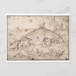 Big Fish Eat Little Fish by Pieter Bruegel Vykort