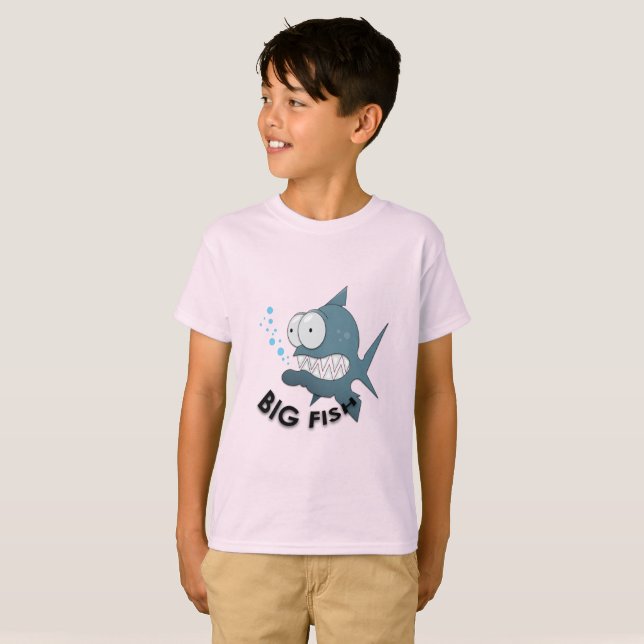 Big Fish - Kids'Basic T-Shirt (Hel framsida)