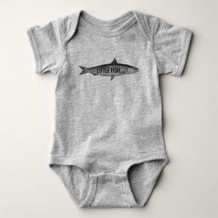 Big Fish Little Fish Far Son Pappa-gåvor Tee Shirt