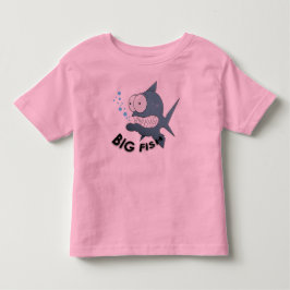 Big Fish - Peuters finstickad t-shirt