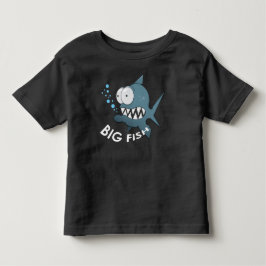 Big Fish - Småbarns fint bomullströja T Shirt