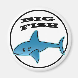 Big Fish - Standard, 24-tums runda  Magnet