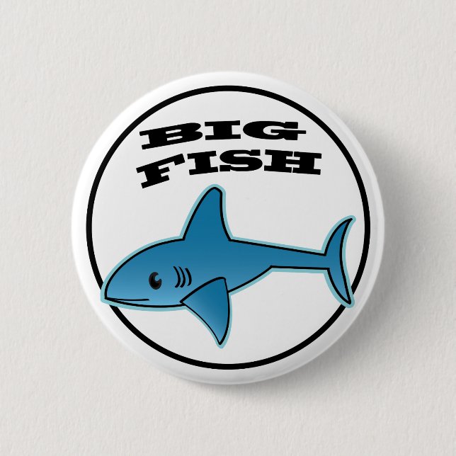 Big Fish - Standard, 2,4-tums Round Button  Knapp (Framsida)