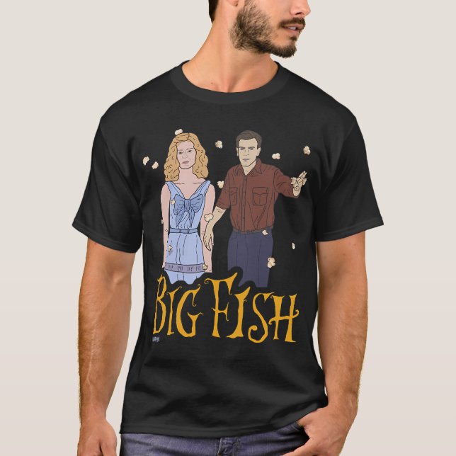 Big Fish Tim Burton - "Tiden stannar" T Shirt (Framsida)