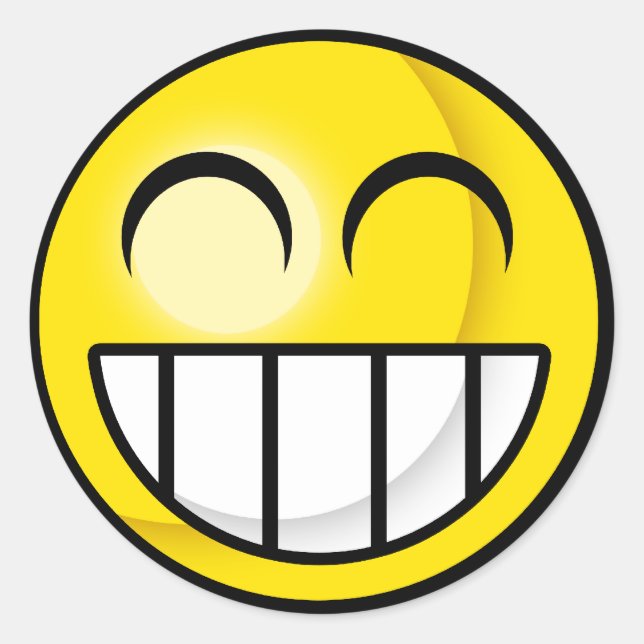 Big Flin Sticker Runt Klistermärke (Framsida)