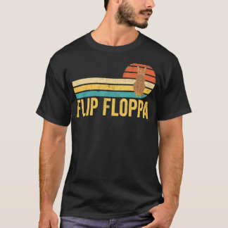 Big Floppa Caracal Cat Meme Retro Flip Floppa T Shirt