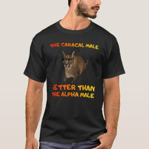 Big Floppa Male Big Meme Caracal Male Cat T Shirt