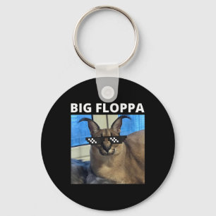 Big Floppa Meme Cat Nyckelring