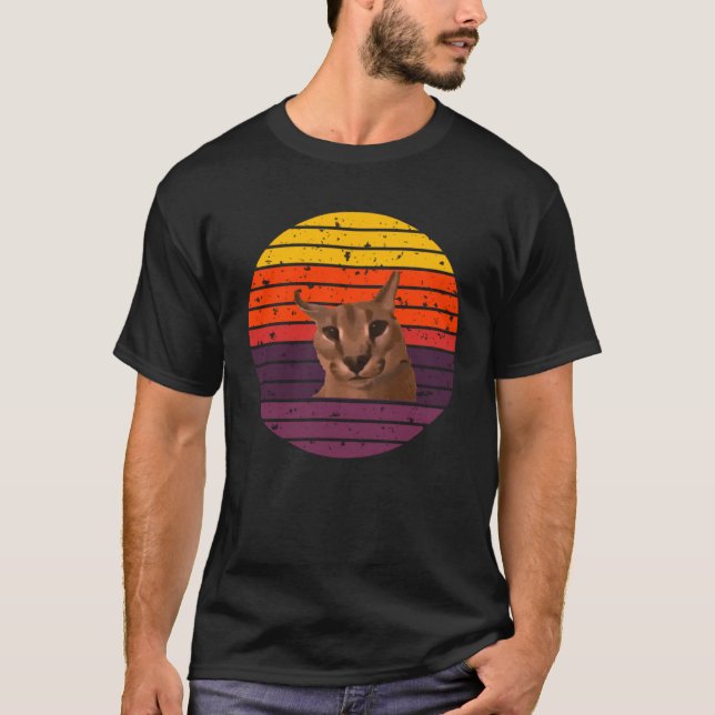 Big Floppa Meme Cute AKA Gregory  ears  1 T Shirt (Framsida)