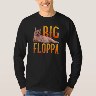 Big Floppa Meme Cute Caracal Cat T Shirt