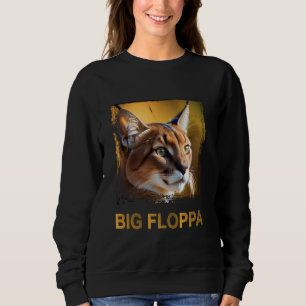 Big Floppa Meme Cute Caracal Cat T Shirt